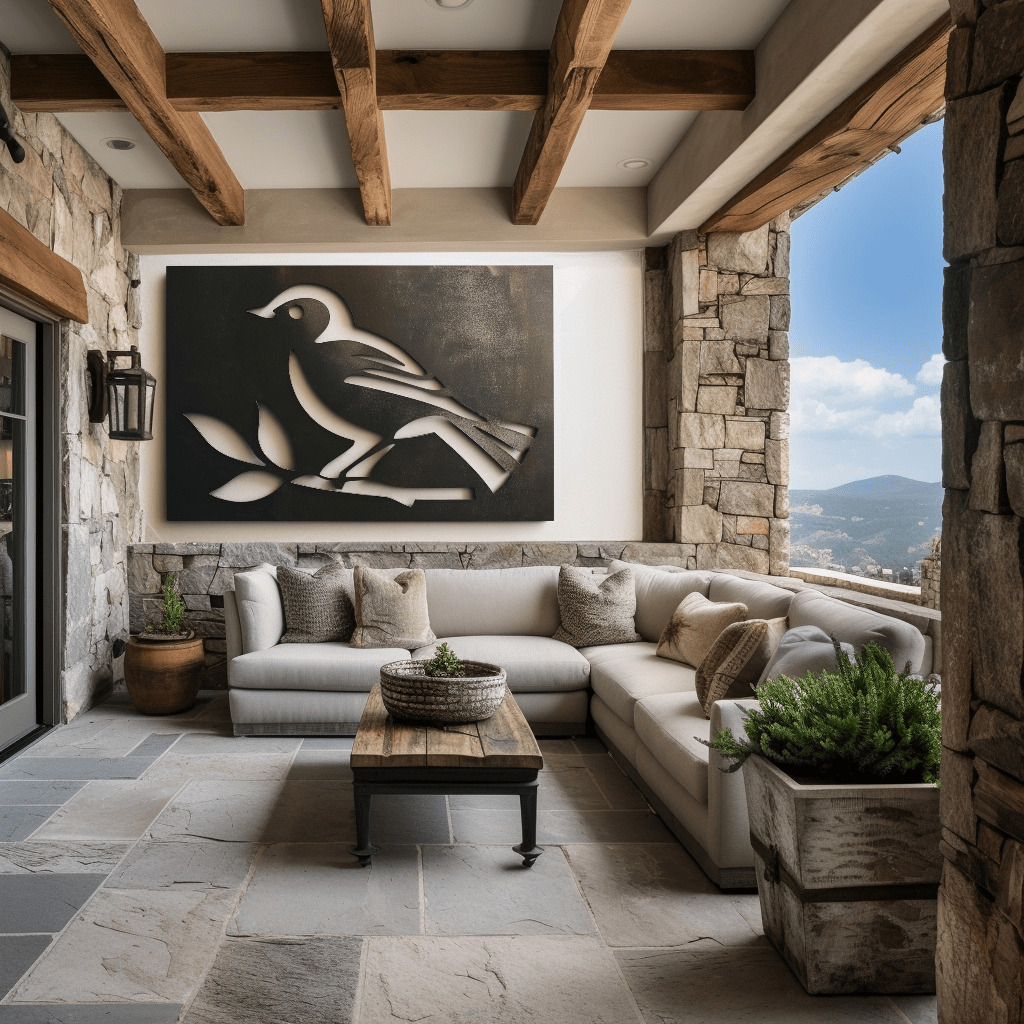 The North Dakota Western Meadowlark - Metal Wall Art - Benton Lane Home - Anthem Classic