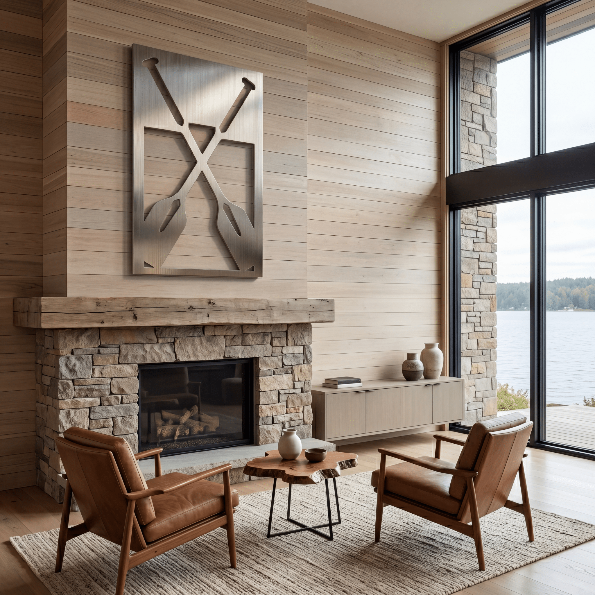 The Oars - Metal Wall Art - Benton Lane Home - Carbon Designs