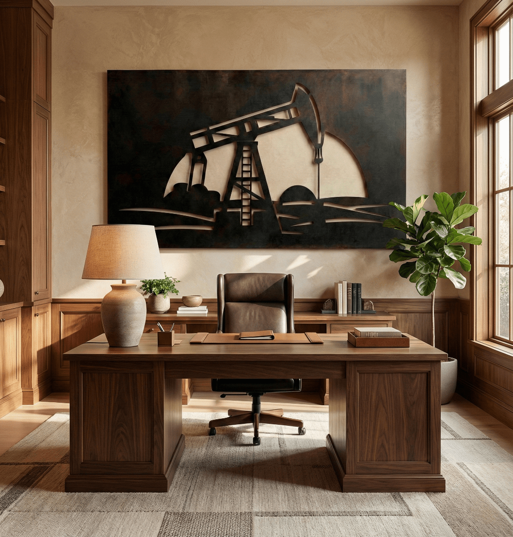 The Oil Well - Metal Wall Art - Forge - Benton Lane Home - Anthem Classic