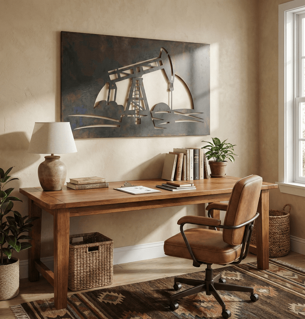 The Oil Well - Metal Wall Art - Forge - Benton Lane Home - Anthem Classic