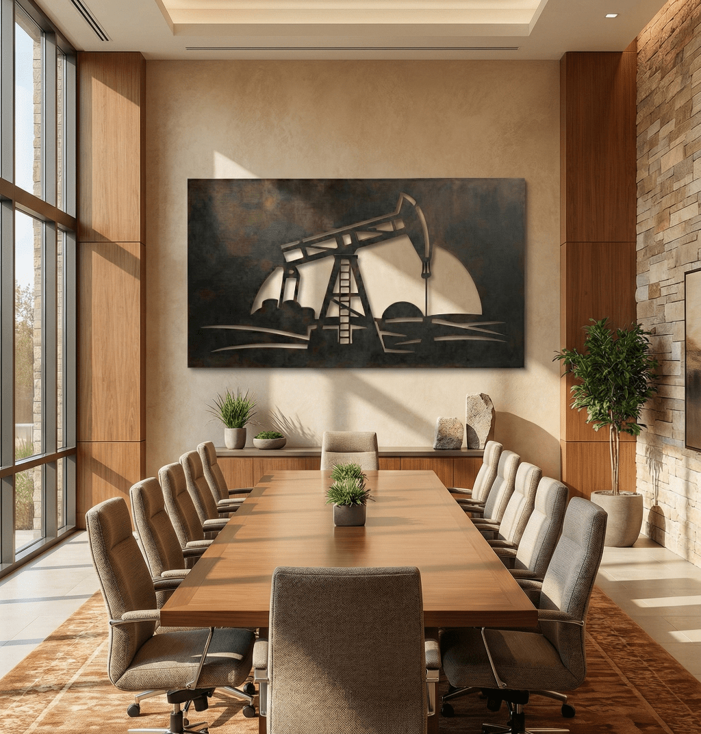 The Oil Well - Metal Wall Art - Forge - Benton Lane Home - Anthem Classic