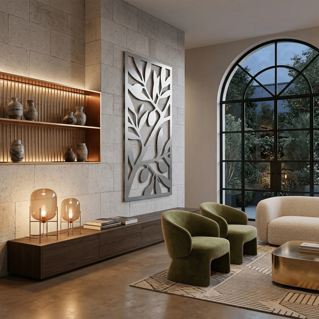 The Olive Tree - Metal Wall Art - Benton Lane Home - Carbon Designs