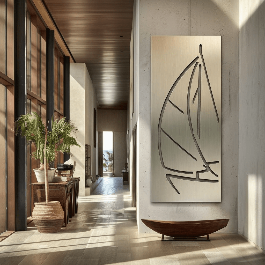 The Open Sail - Metal Wall Art - Benton Lane Home - Carbon Designs