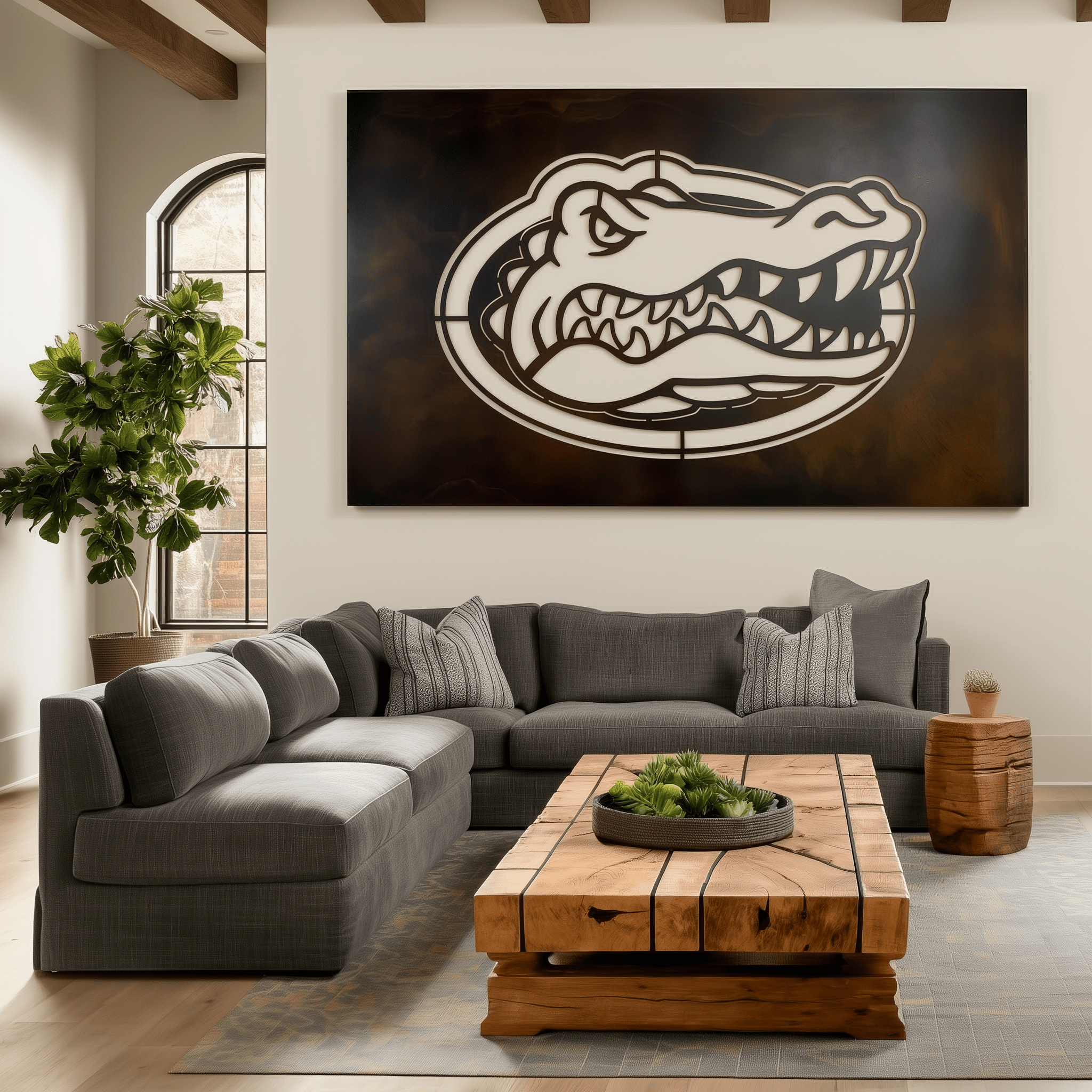 The Oval Gator - Metal Wall Art - Landscape - Benton Lane Home - Anthem Classic