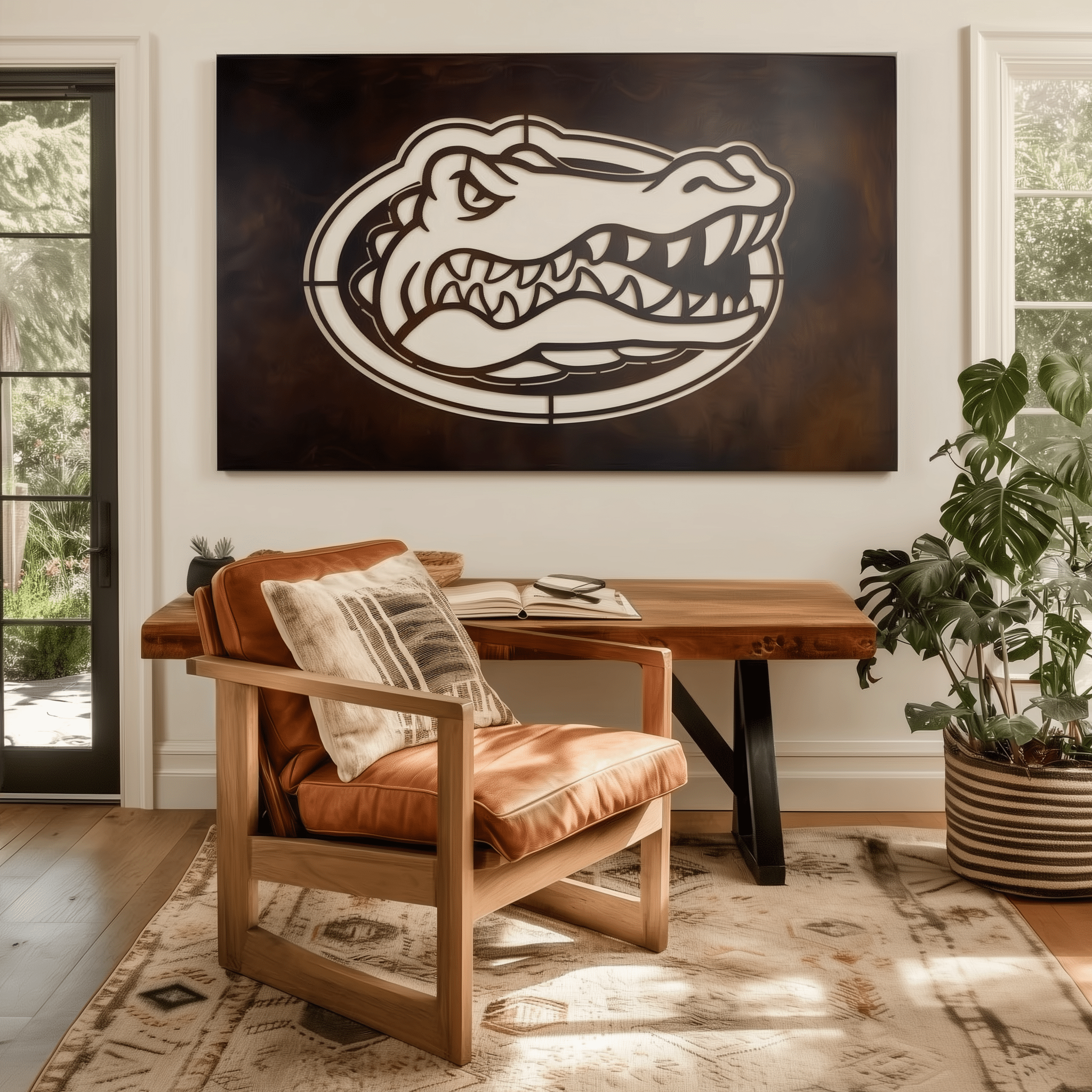 The Oval Gator - Metal Wall Art - Landscape - Benton Lane Home - Anthem Classic