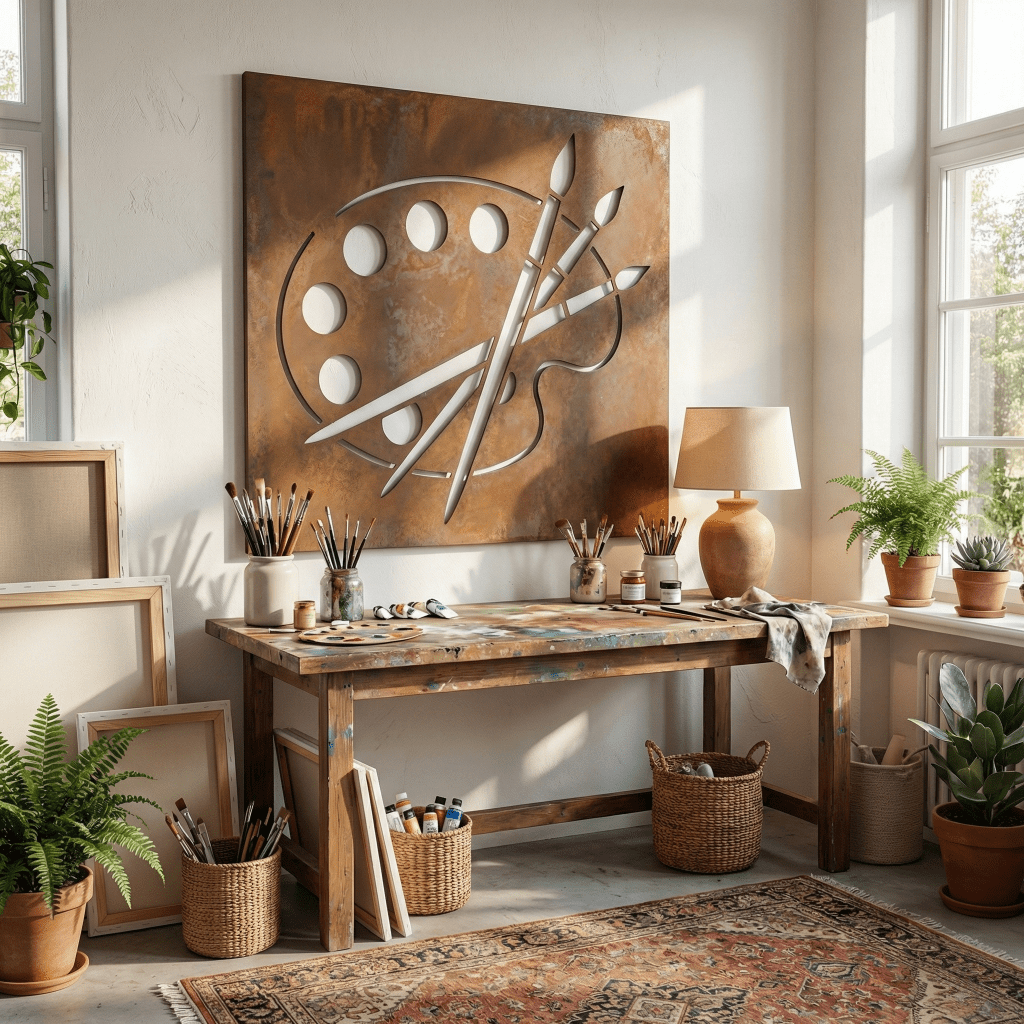 The Painter's Palette - Metal Wall Art - Oxide - Benton Lane Home - Anthem Classic