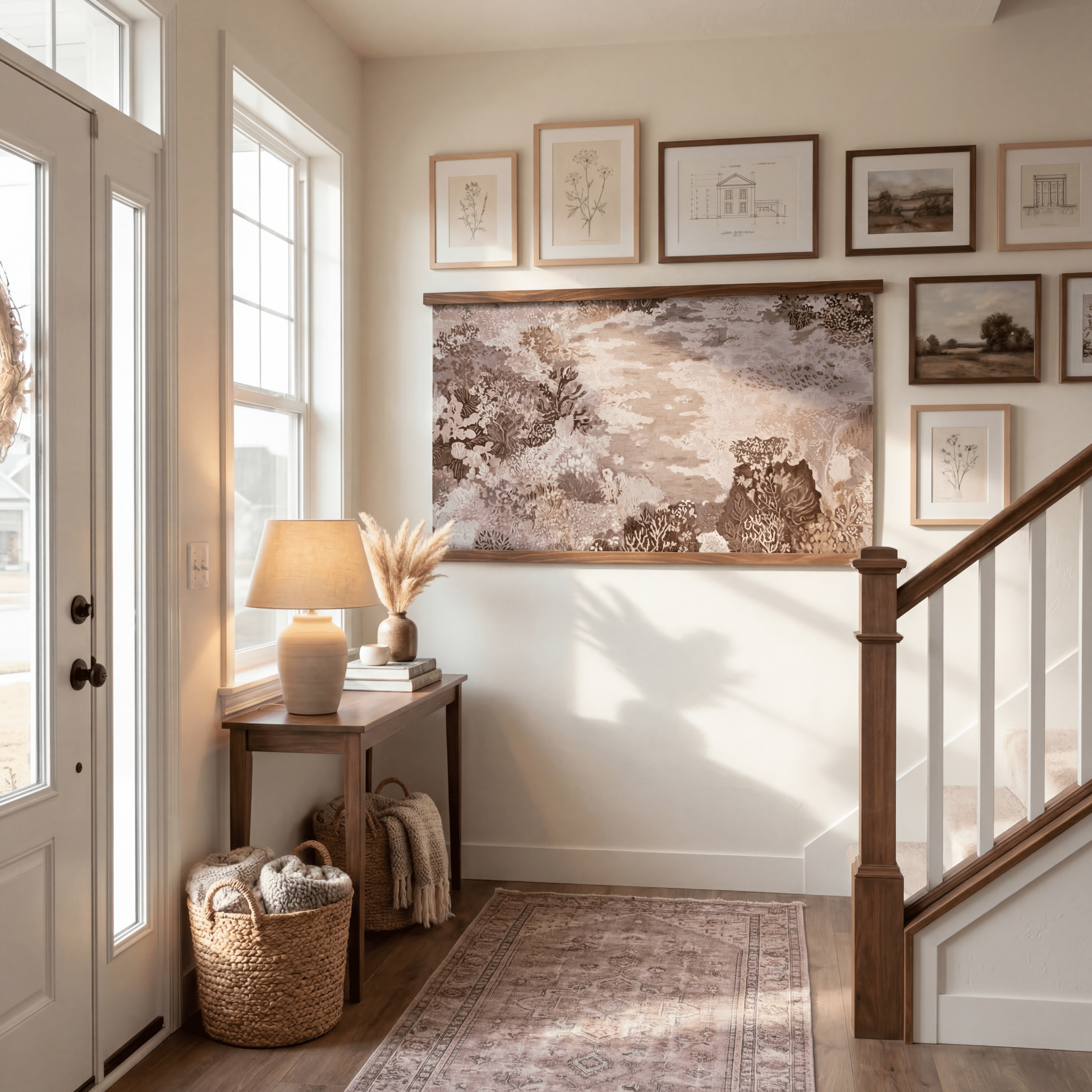 The Path (Mauve) - Tapestry - Benton Lane Home - Lemon Park
