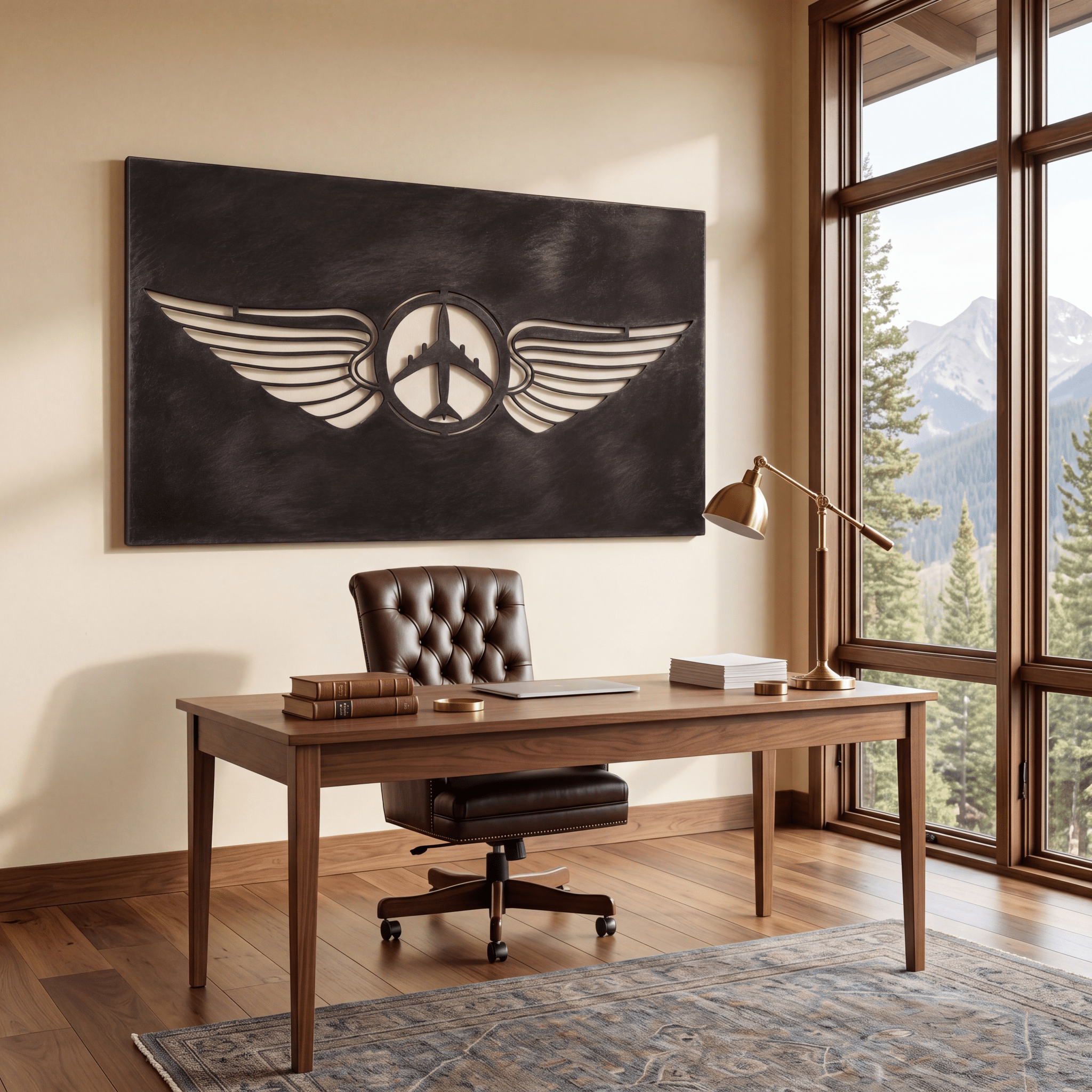 The Pilot's Badge - Metal Wall Art - Forge - Benton Lane Home - Anthem Classic