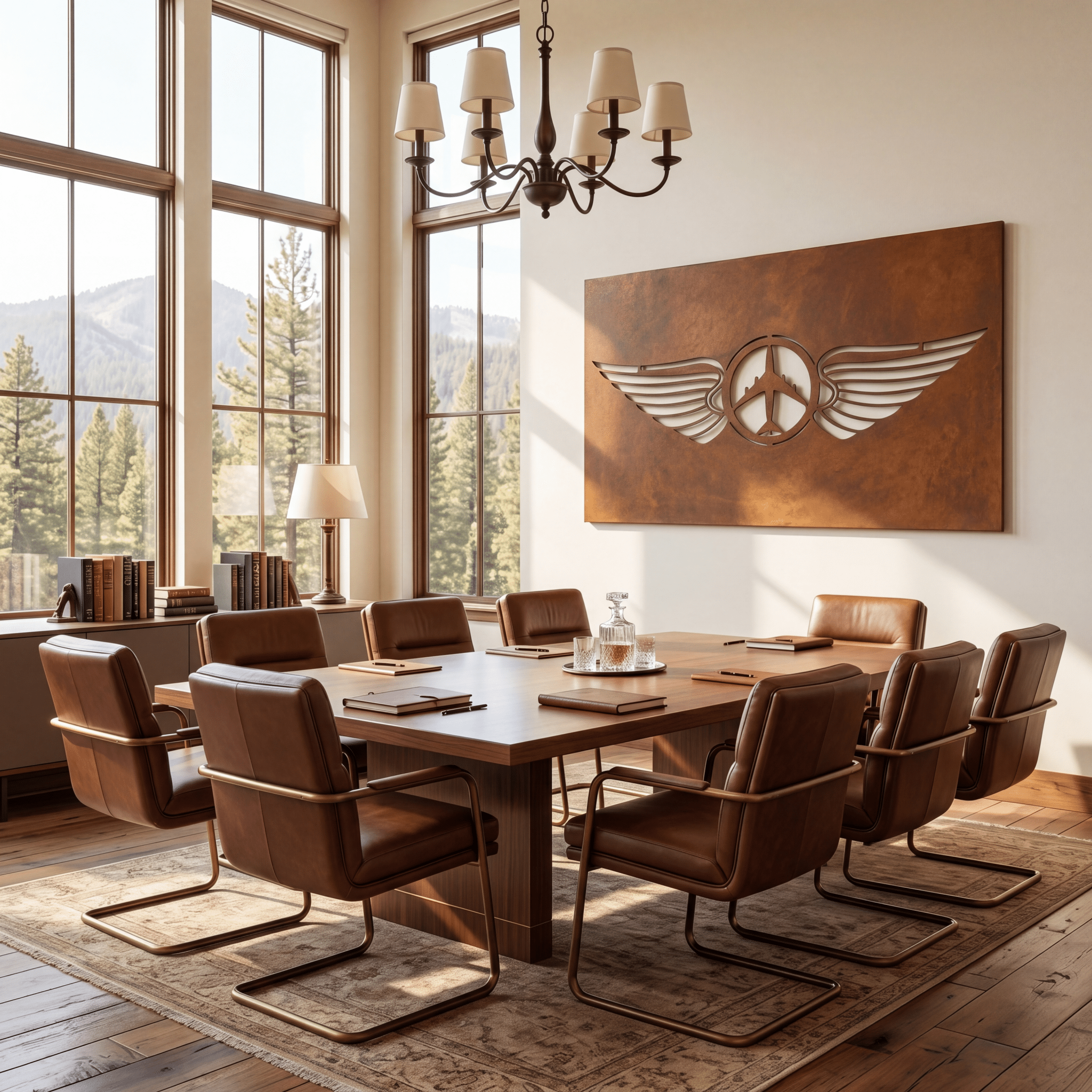 The Pilot's Badge - Metal Wall Art - Oxide - Benton Lane Home - Anthem Classic