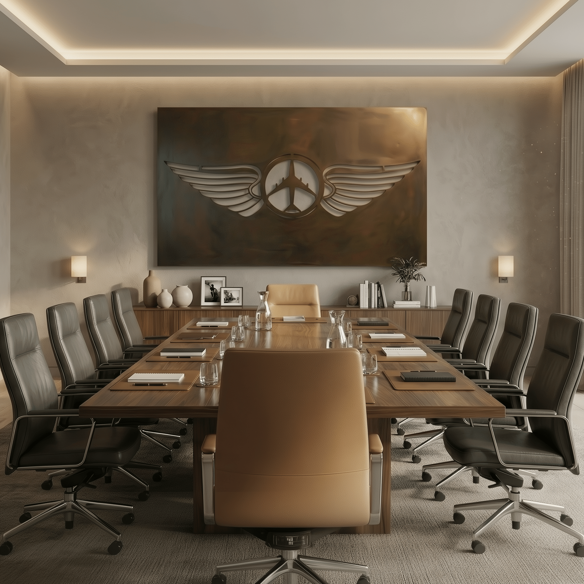 The Pilot's Badge - Metal Wall Art - Umber - Benton Lane Home - Anthem Classic