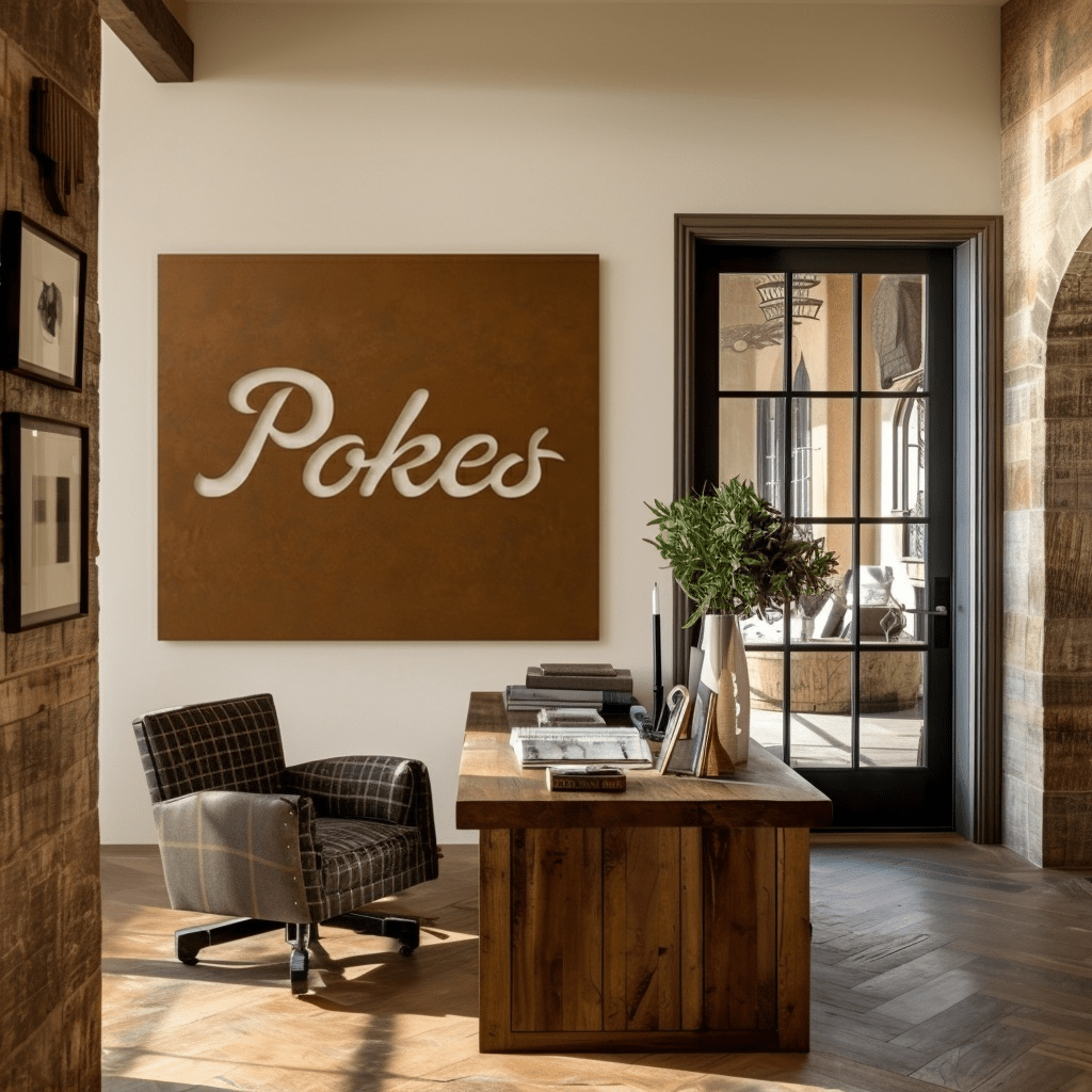 The Pokes - Metal Wall Art - Square Umber - Benton Lane Home - Anthem Classic