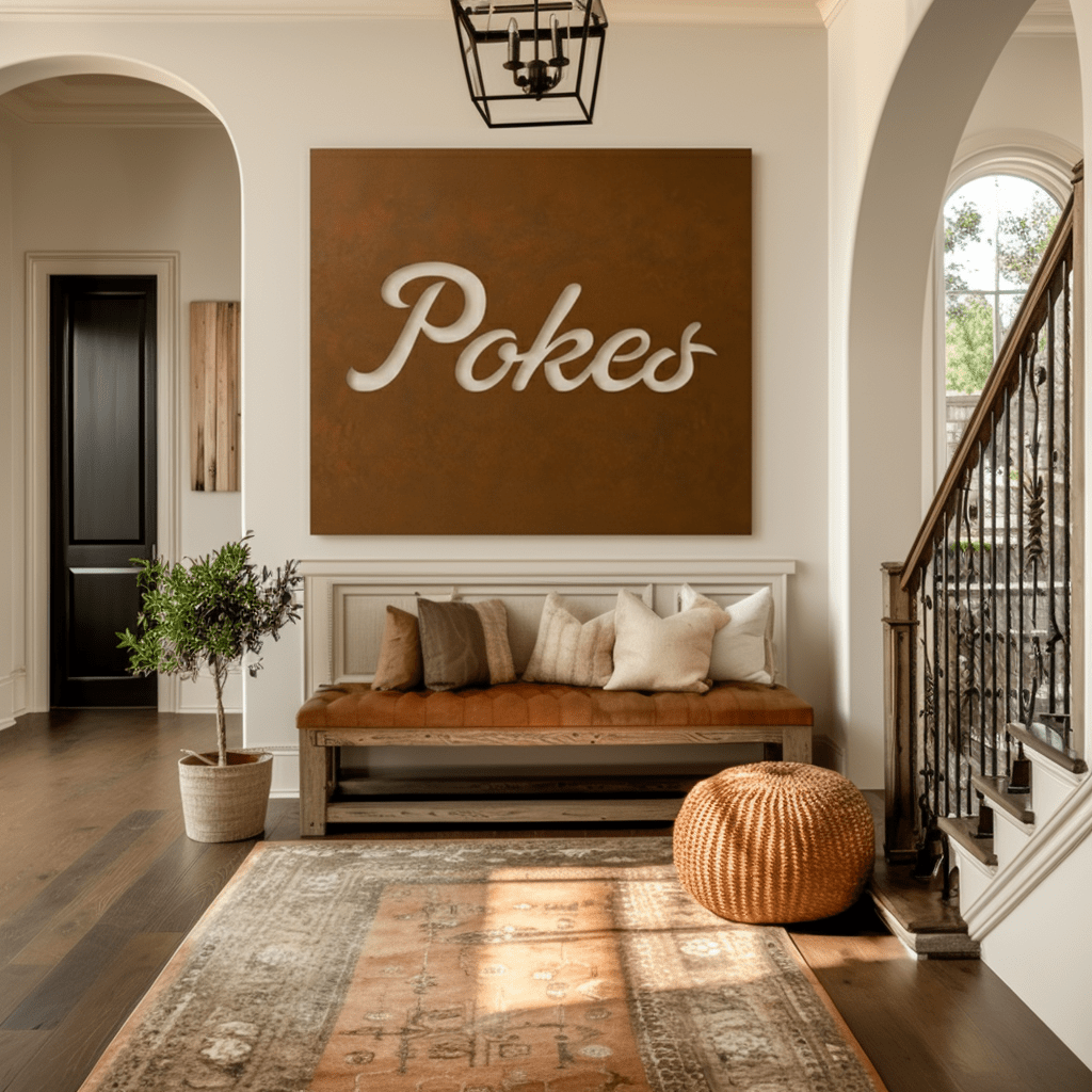 The Pokes - Metal Wall Art - Square Umber - Benton Lane Home - Anthem Classic