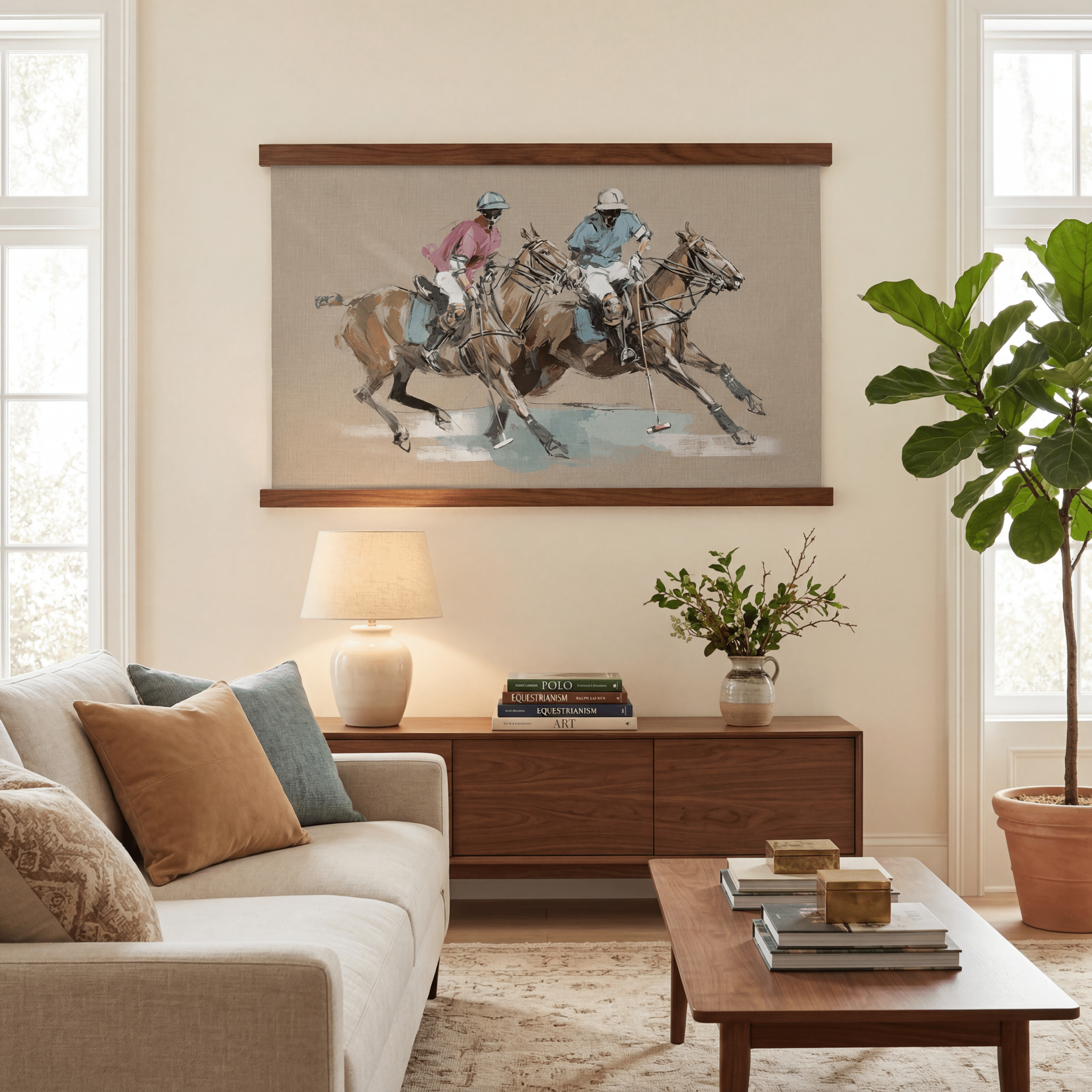 The Polo Field - Tapestry - Benton Lane Home - Lemon Park
