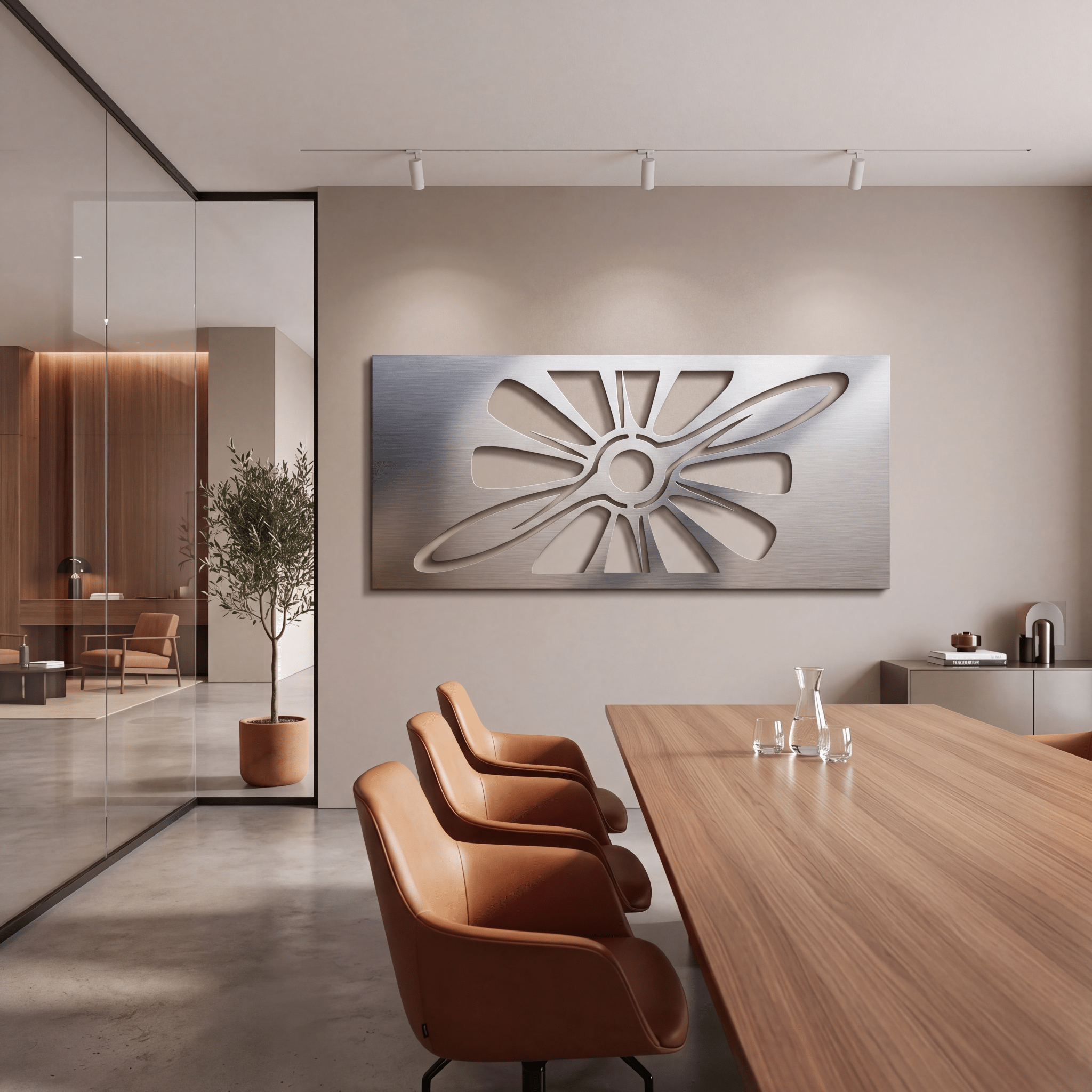The Propeller Form - Metal Wall Art - Benton Lane Home - Carbon Designs