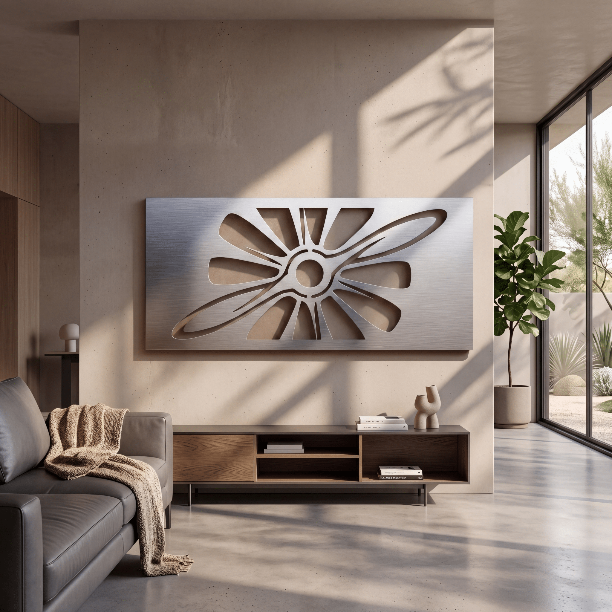 The Propeller Form - Metal Wall Art - Benton Lane Home - Carbon Designs