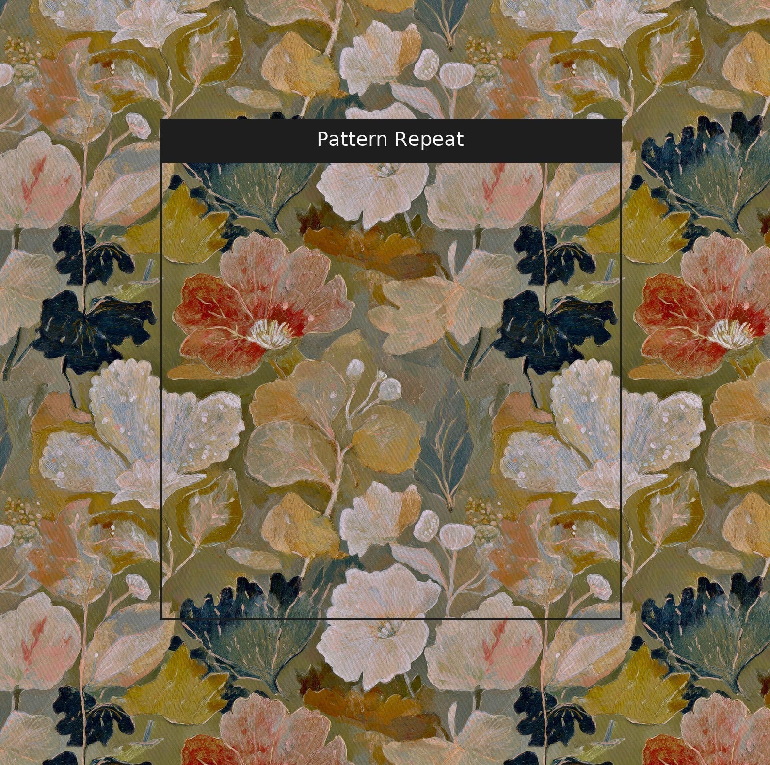 The Quiet Petal - Fabric - Benton Lane Home - Lemon Park