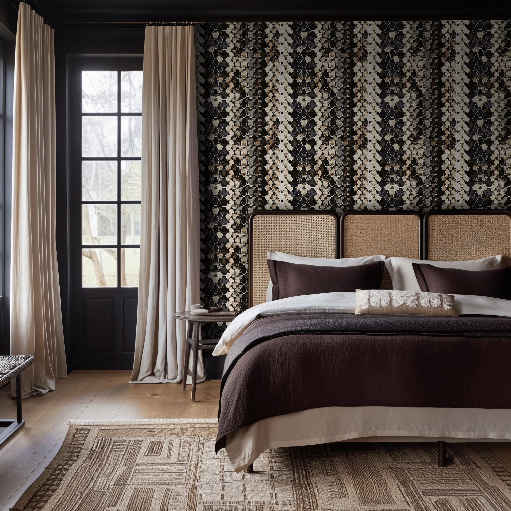 The Rattler Wallpaper - Painted Paper