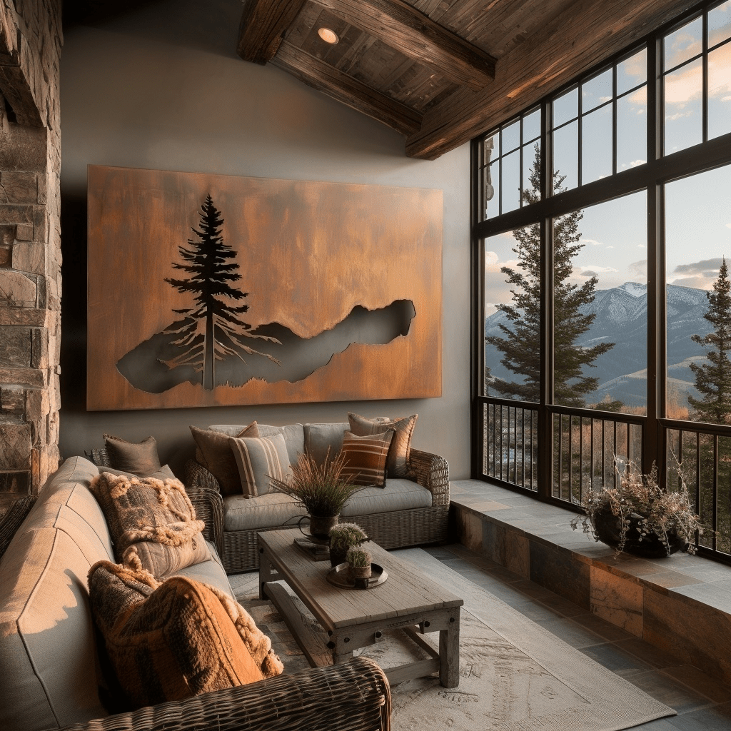 The Redwood - Metal Wall Art - Benton Lane Home - Anthem Classic