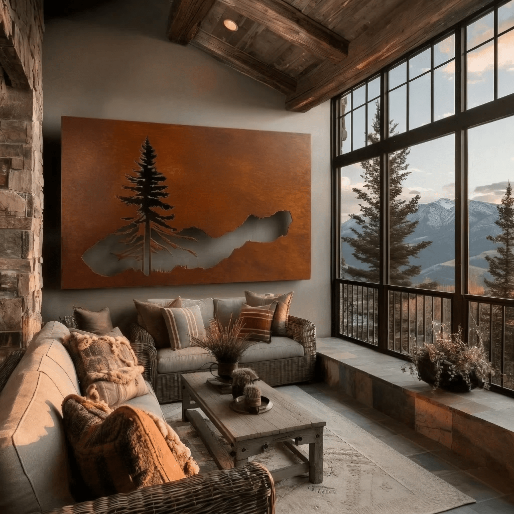 The Redwood - Metal Wall Art - Benton Lane Home - Anthem Classic