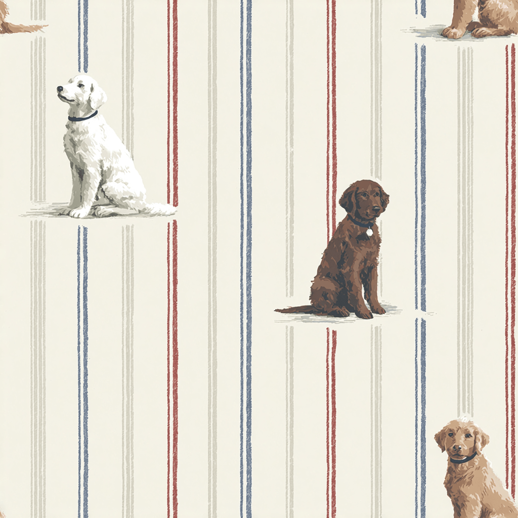The Retriever Reunion Wallpaper - Painted Paper