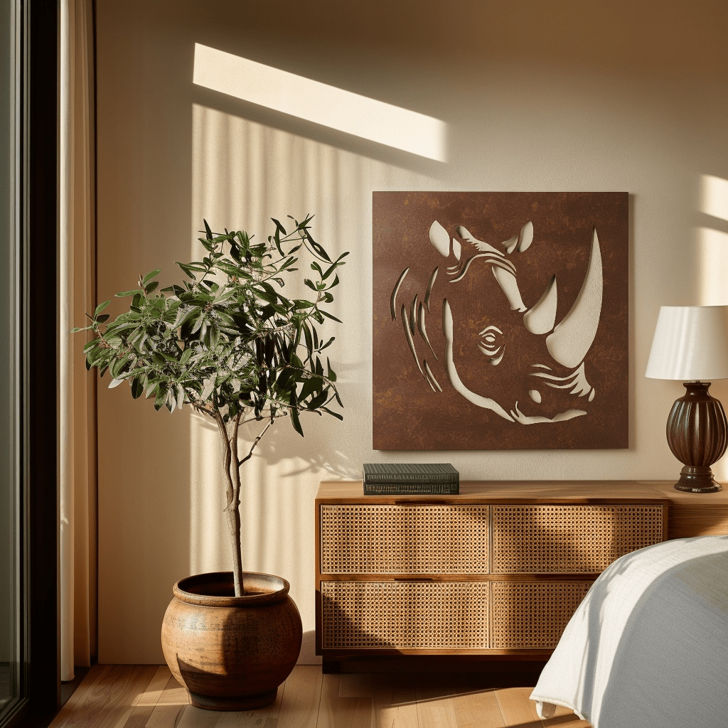 The Rhino - Metal Wall Art - Oxide - Benton Lane Home - Anthem Classic
