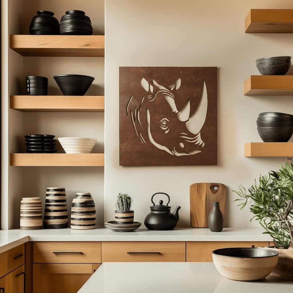 The Rhino - Metal Wall Art - Oxide - Benton Lane Home - Anthem Classic