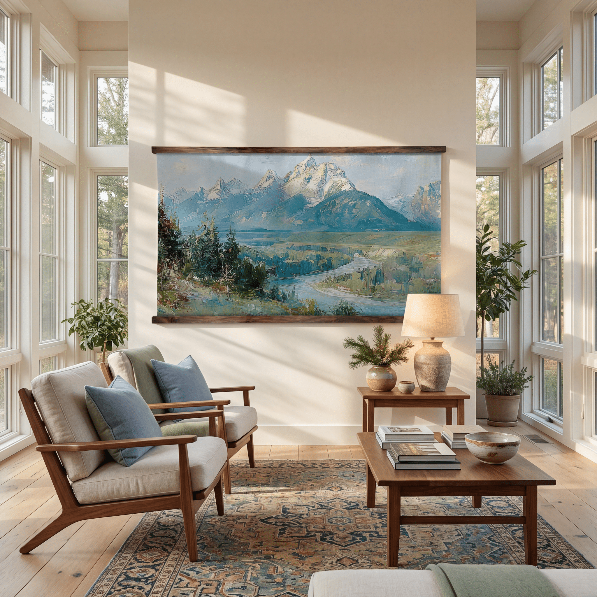 The Rocky Mountains - Tapestry - Benton Lane Home - Lemon Park