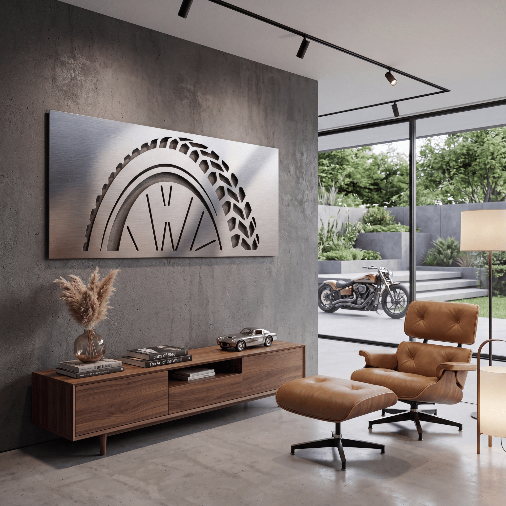 The Rolling Line - Metal Wall Art - Benton Lane Home - Carbon Designs