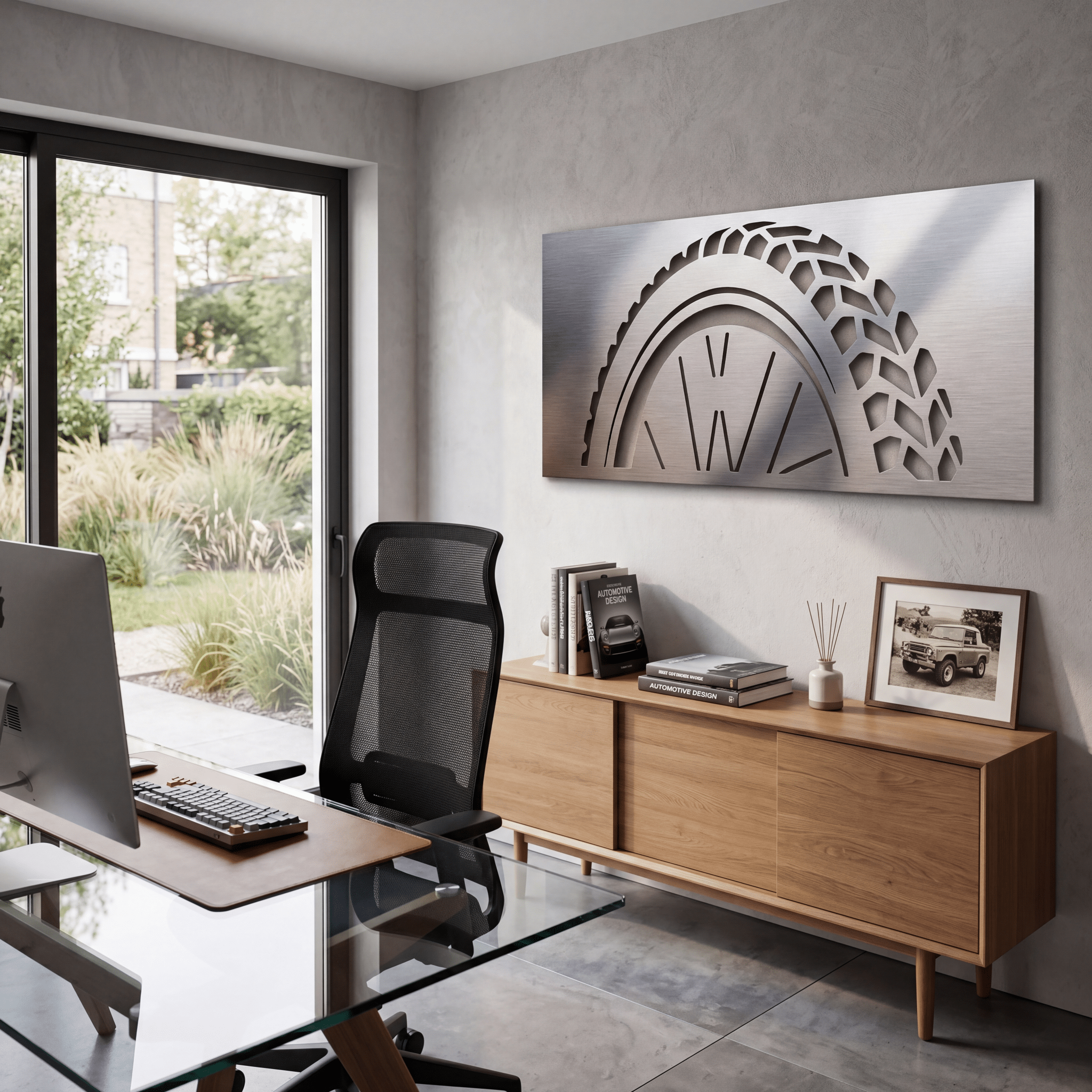 The Rolling Line - Metal Wall Art - Benton Lane Home - Carbon Designs