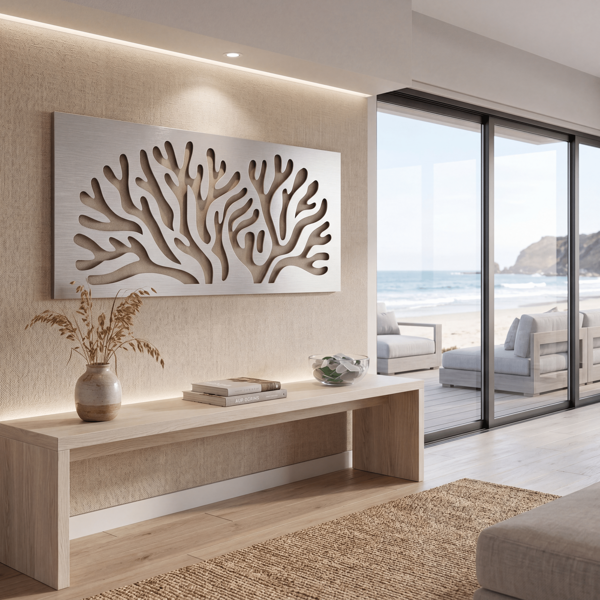 The Sea Branch - Metal Wall Art - Benton Lane Home - Carbon Designs