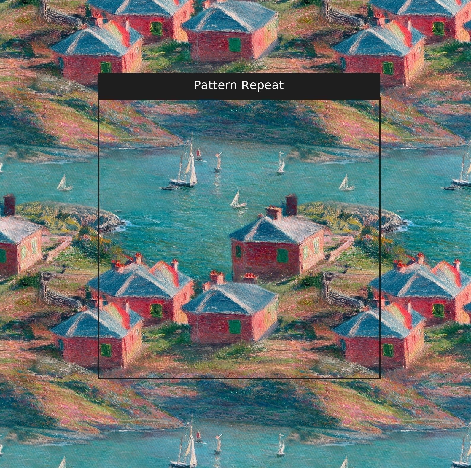 The Sea - Fabric - Benton Lane Home - Lemon Park