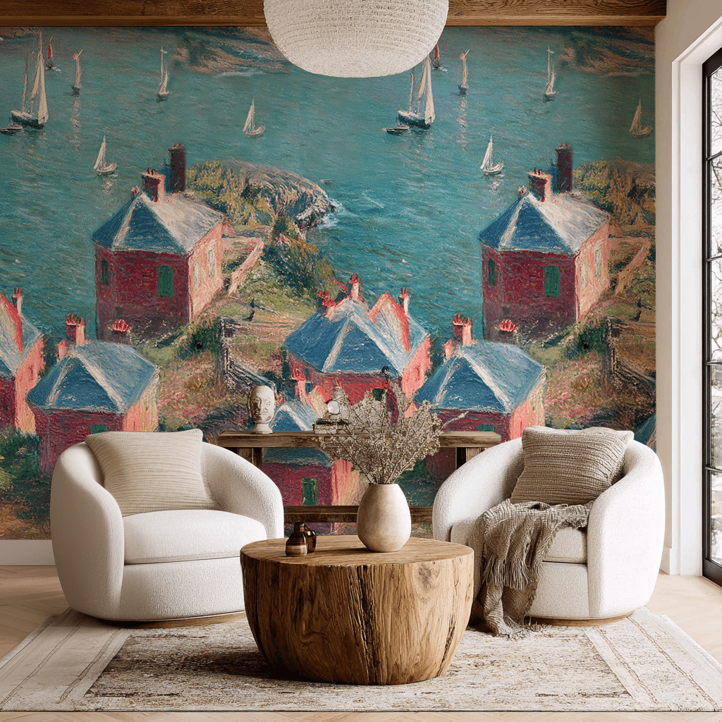 The Sea - Wall Mural - Benton Lane Home - Lemon Park
