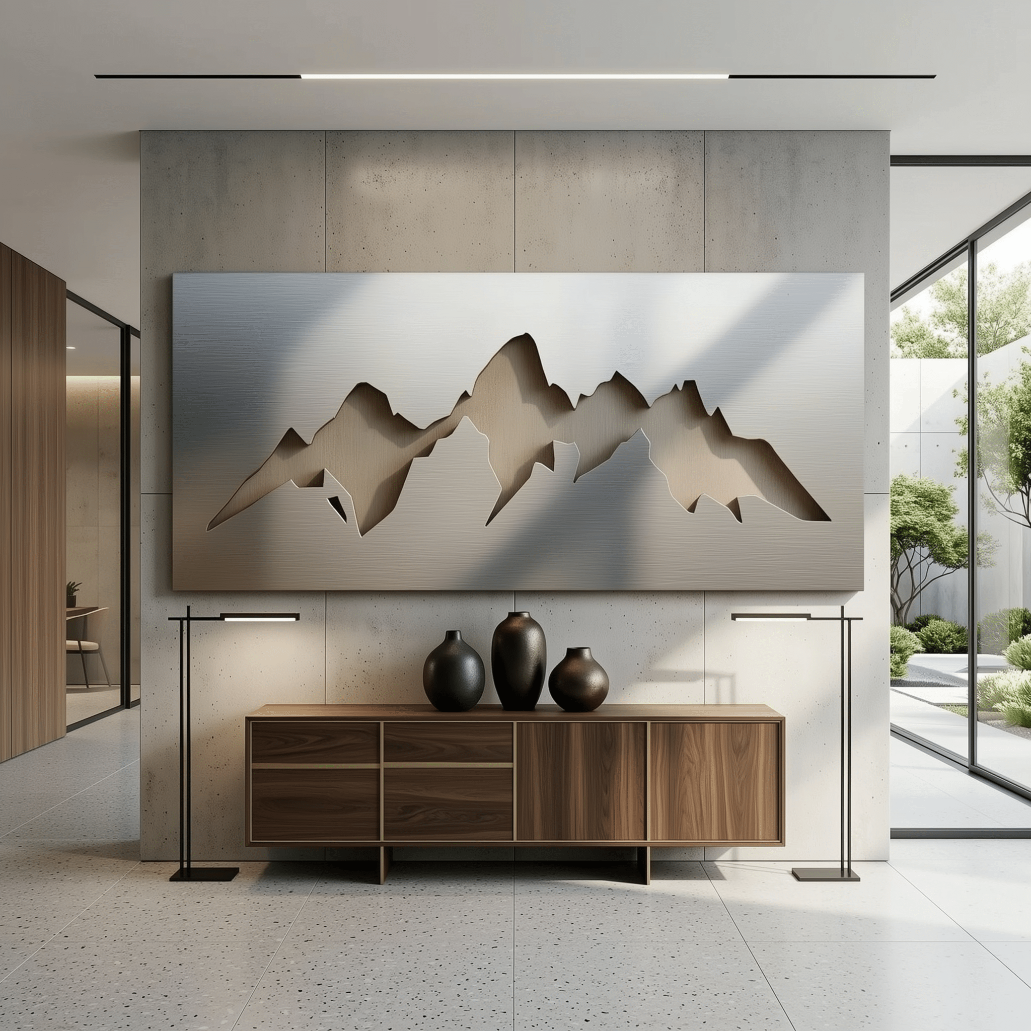 The Sierra - Metal Wall Art - Benton Lane Home - Carbon Designs