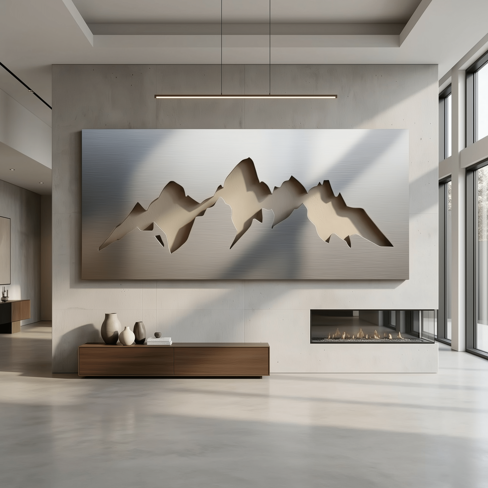 The Sierra - Metal Wall Art - Benton Lane Home - Carbon Designs