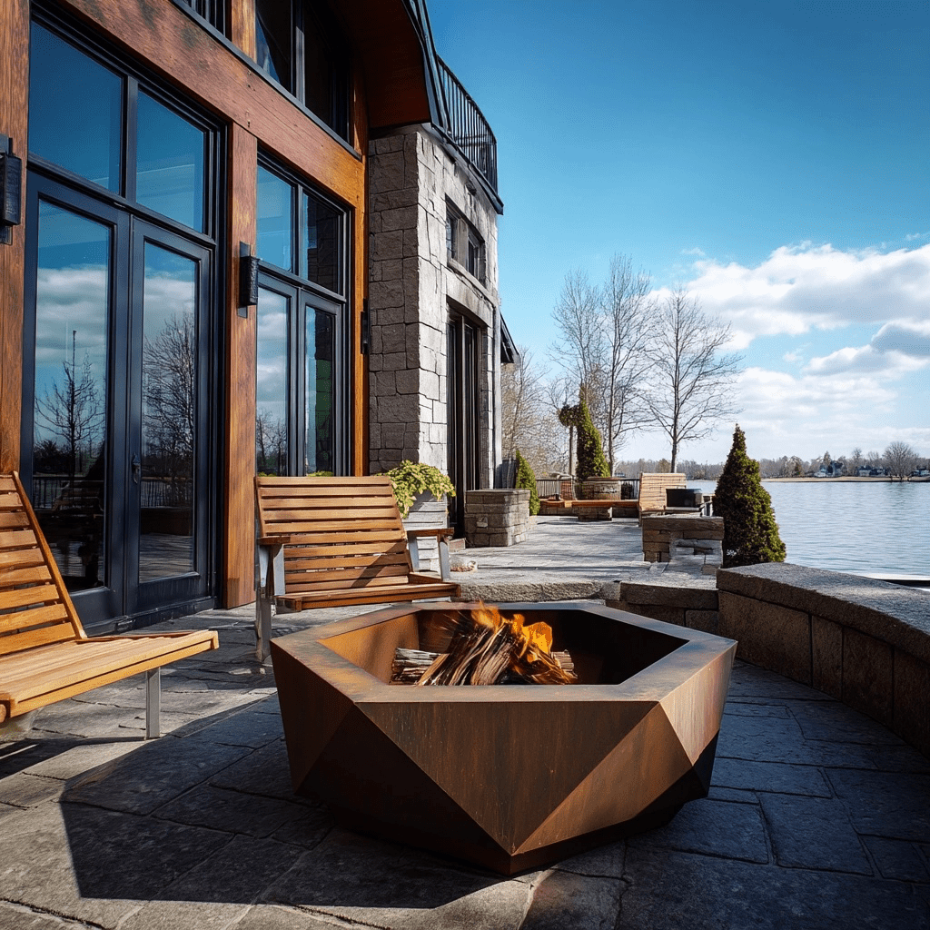The Solara Firepit - Benton Lane Home - Carbon Designs