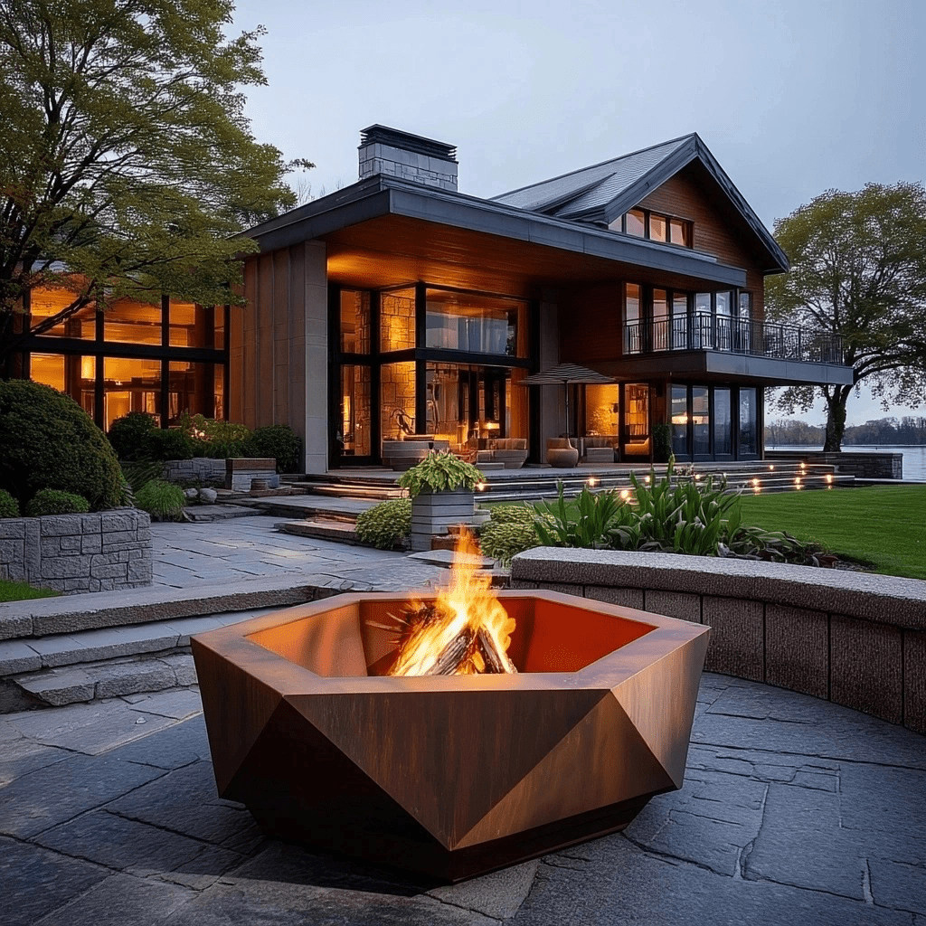 The Solara Firepit - Benton Lane Home - Carbon Designs