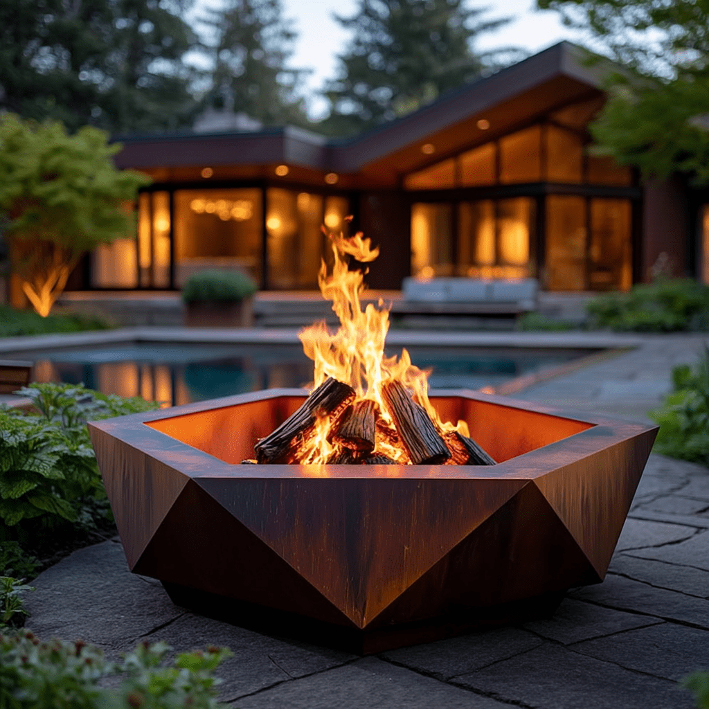 The Solara Firepit - Benton Lane Home - Carbon Designs