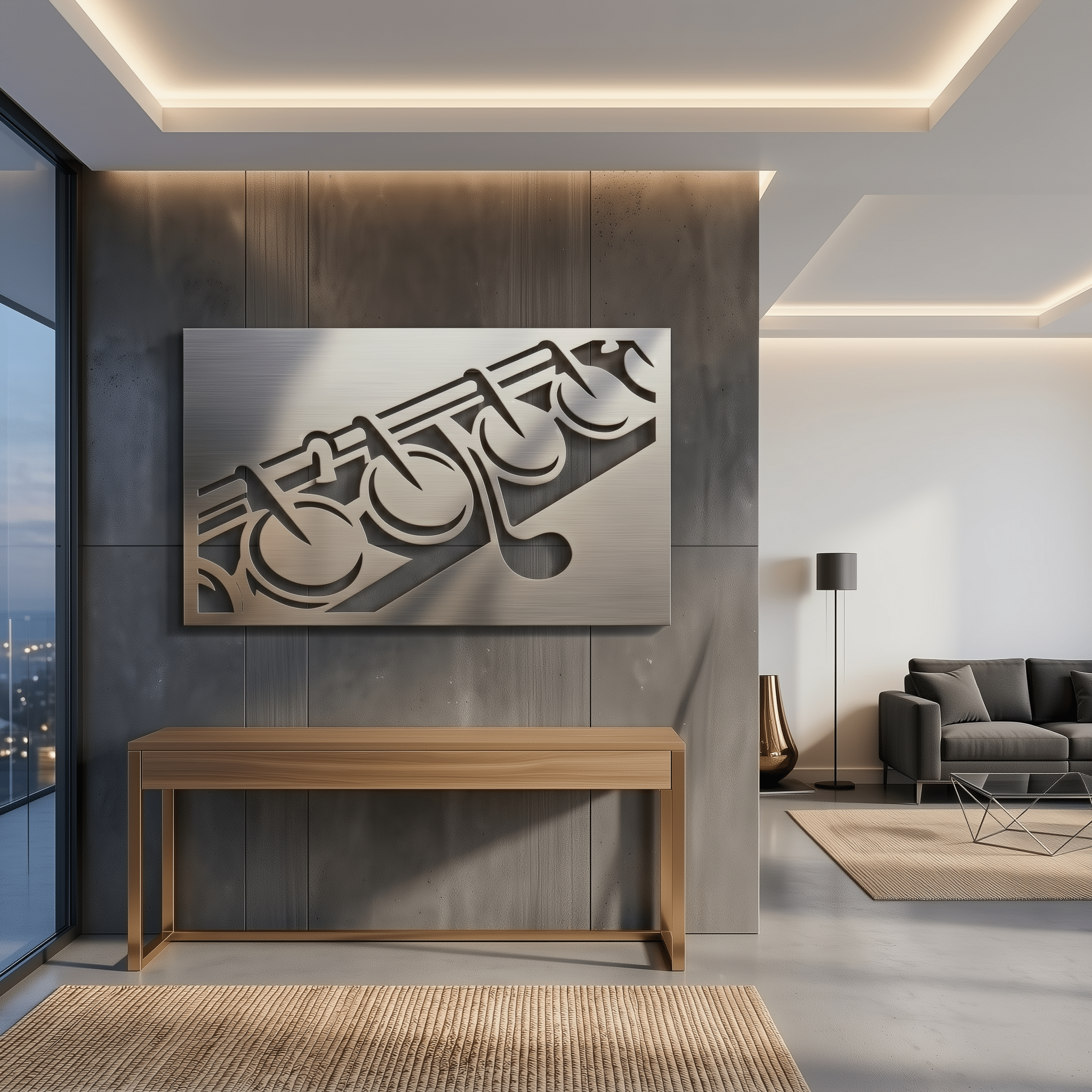 The Sonata in Steel - Metal Wall Art - Benton Lane Home - Carbon Designs