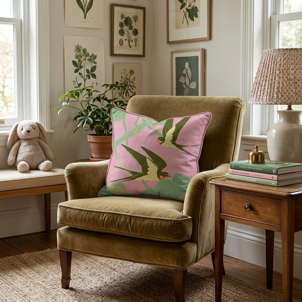 The Sparrows Throw Pillow - Benton Lane Home - Hillcroft Home