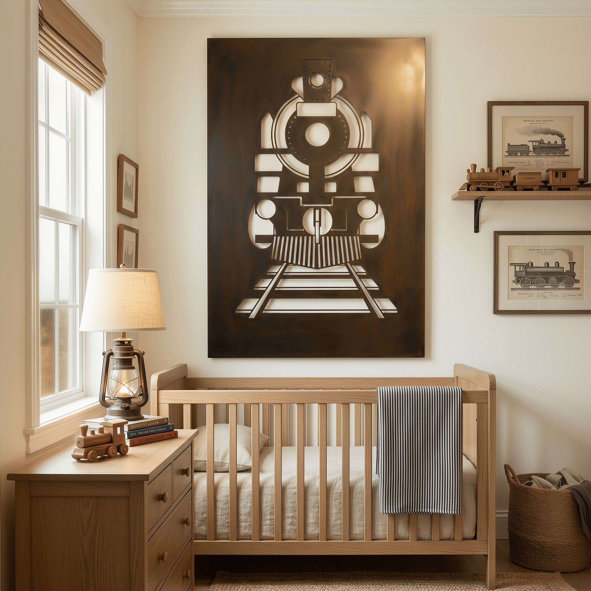 The Steam Engine - Metal Wall Art - Umber - Benton Lane Home - Anthem Classic