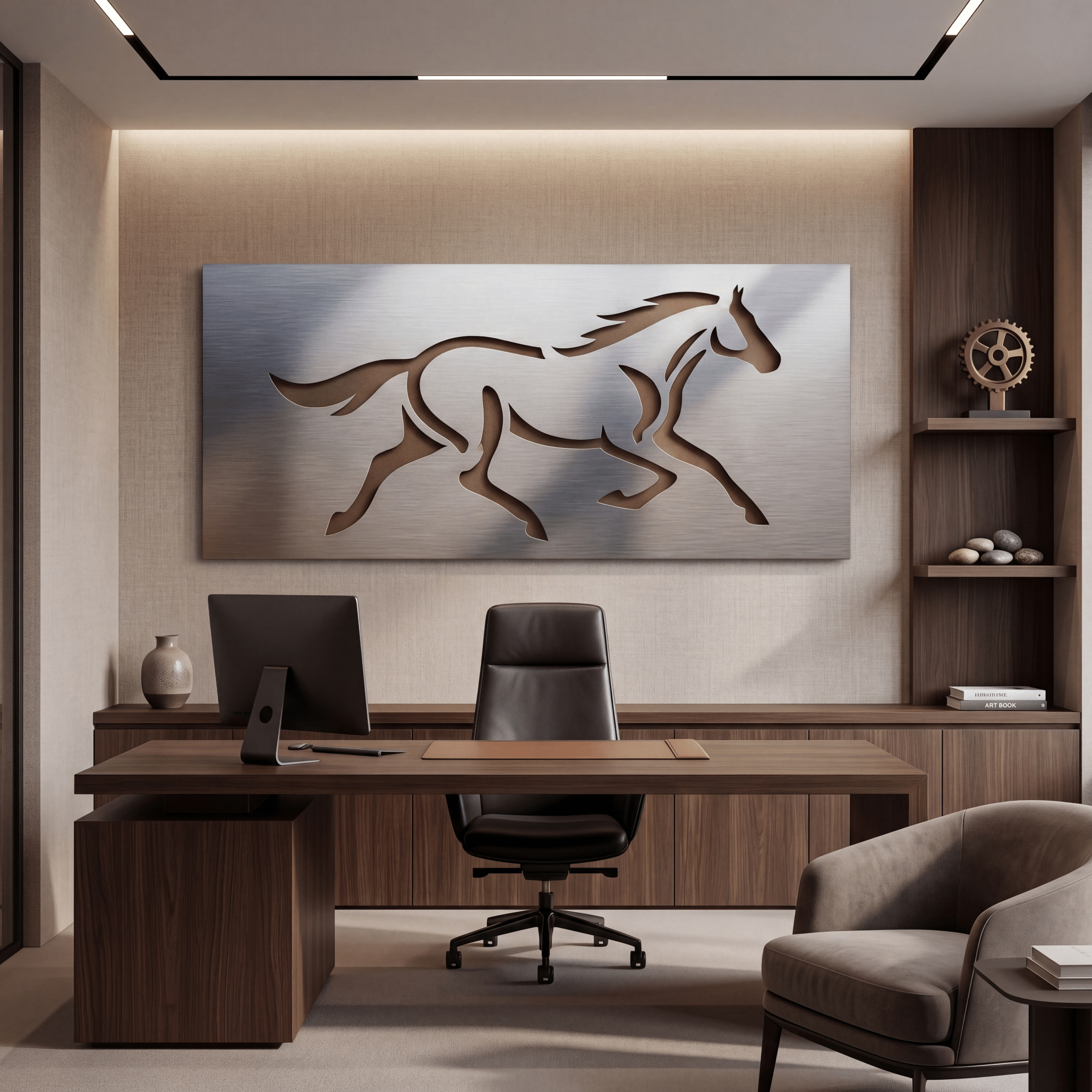 The Stride - Metal Wall Art - Benton Lane Home - Carbon Designs