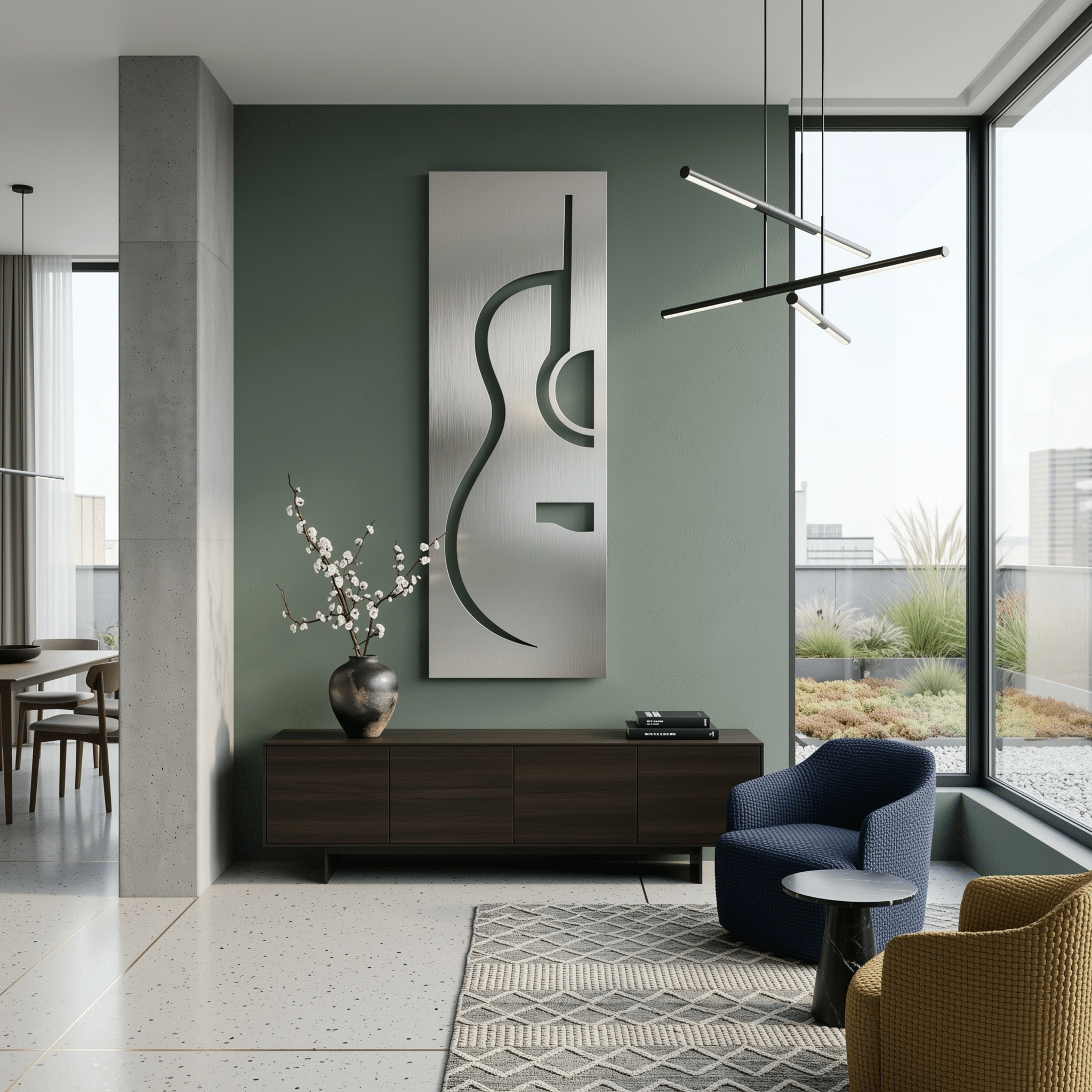 The Strum - Metal Wall Art - Benton Lane Home - Carbon Designs