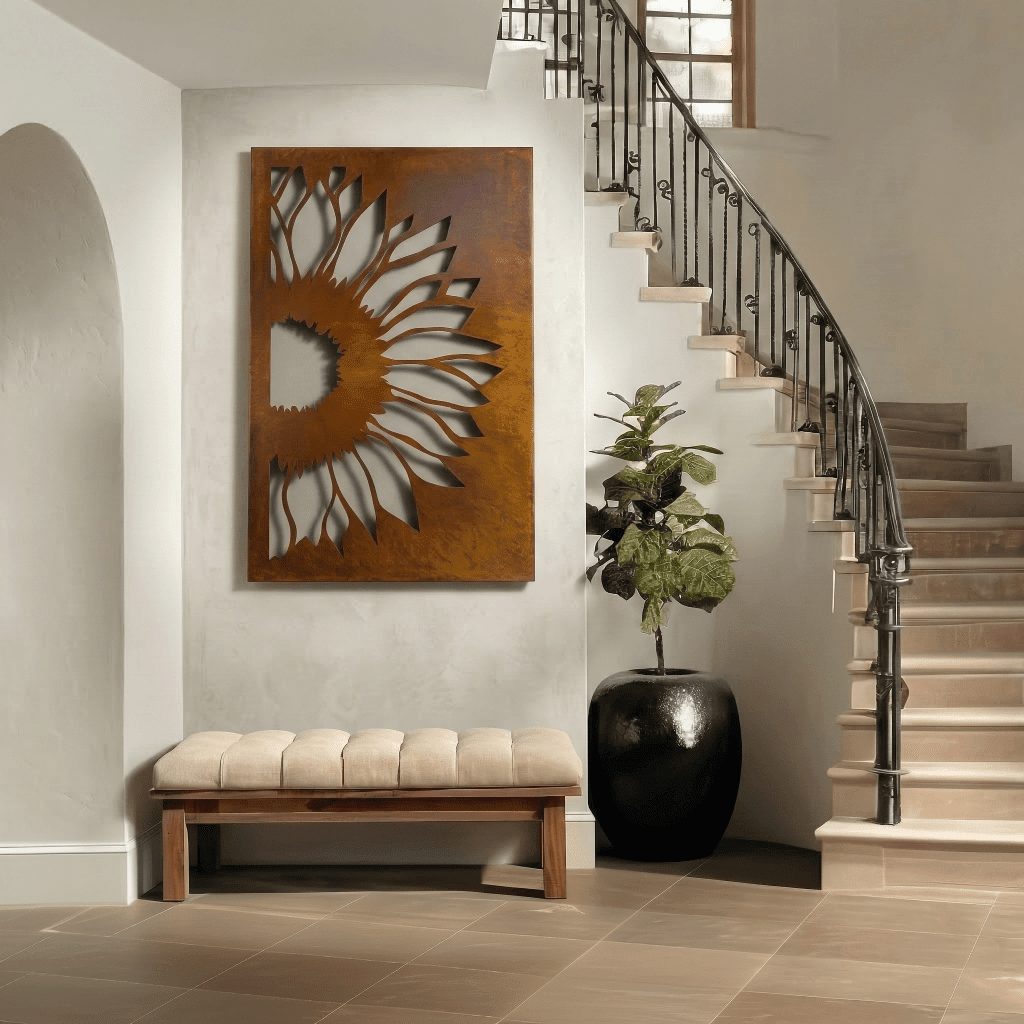 The Sunflower - Metal Wall Art - Benton Lane Home - Anthem Classic