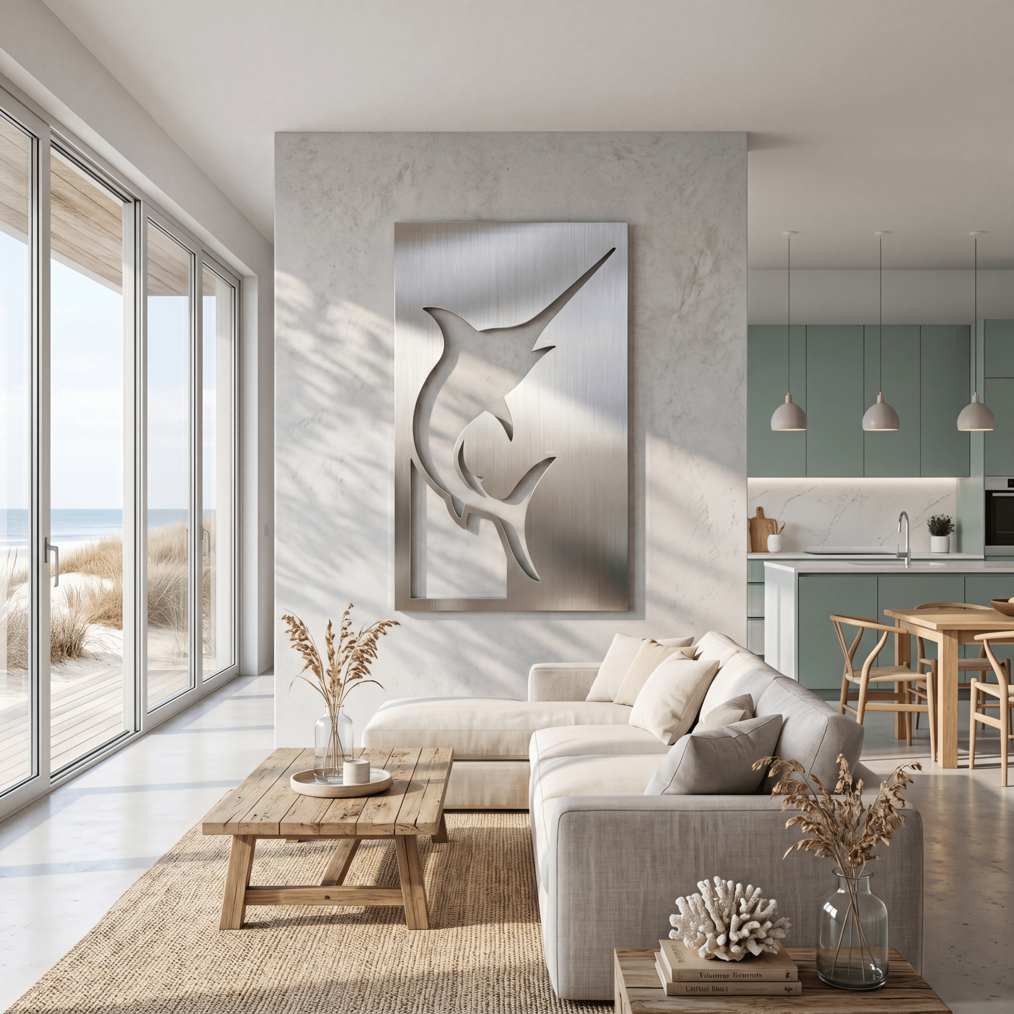 The Swordfish - Metal Wall Art - Benton Lane Home - Carbon Designs