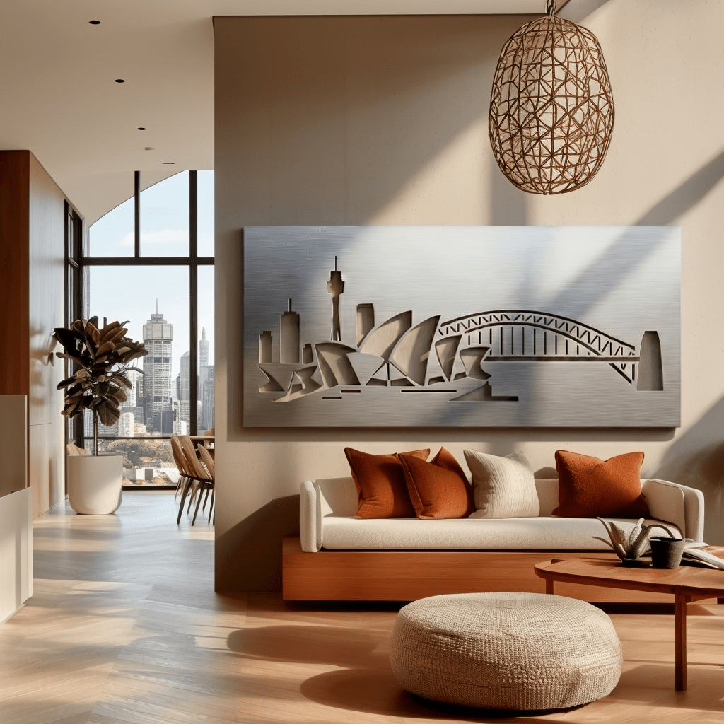 The Sydney Skyline - Metal Wall Art - Benton Lane Home - Carbon Designs