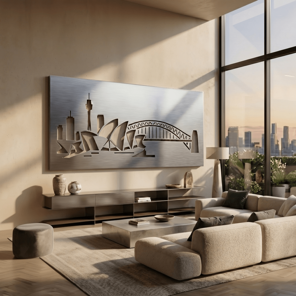 The Sydney Skyline - Metal Wall Art - Benton Lane Home - Carbon Designs