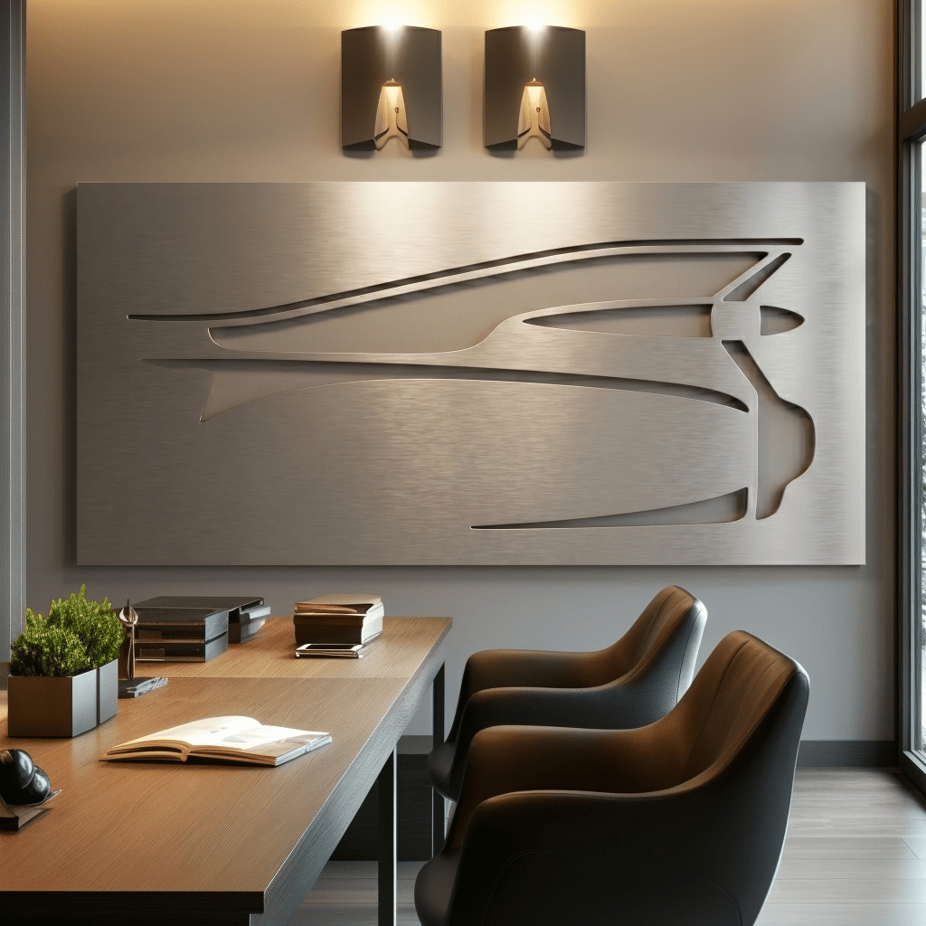 The Tailfin - Metal Wall Art - Benton Lane Home - Carbon Designs