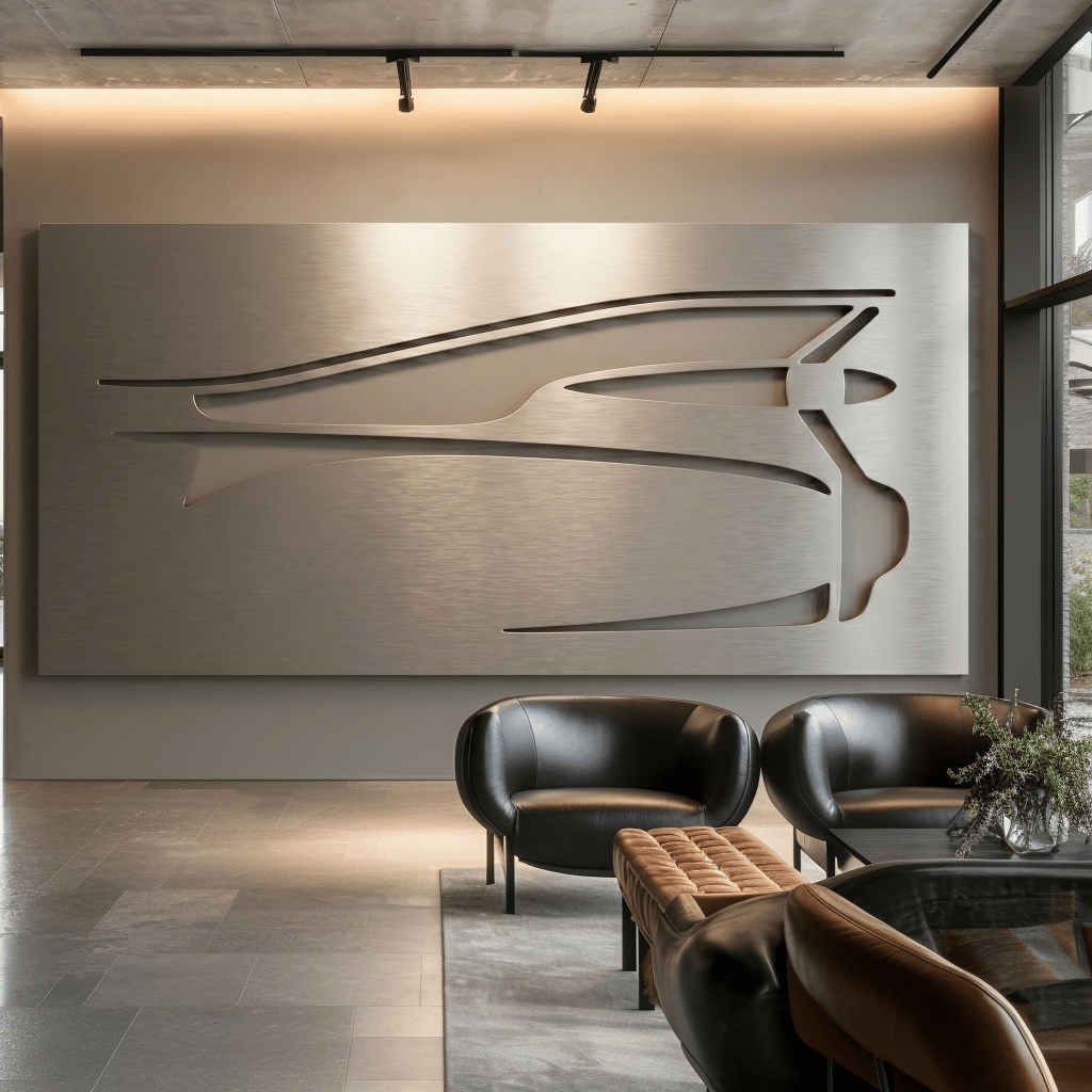 The Tailfin - Metal Wall Art - Benton Lane Home - Carbon Designs