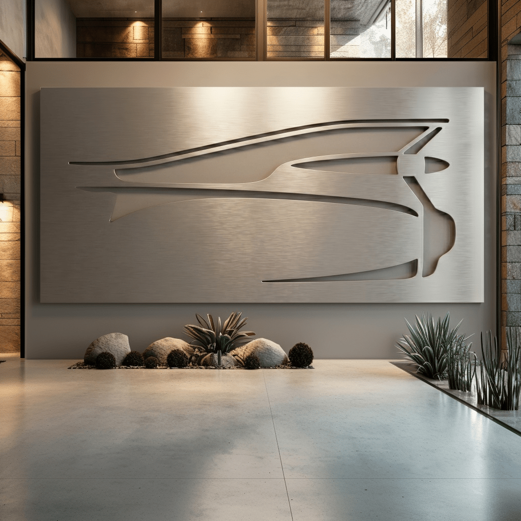The Tailfin - Metal Wall Art - Benton Lane Home - Carbon Designs