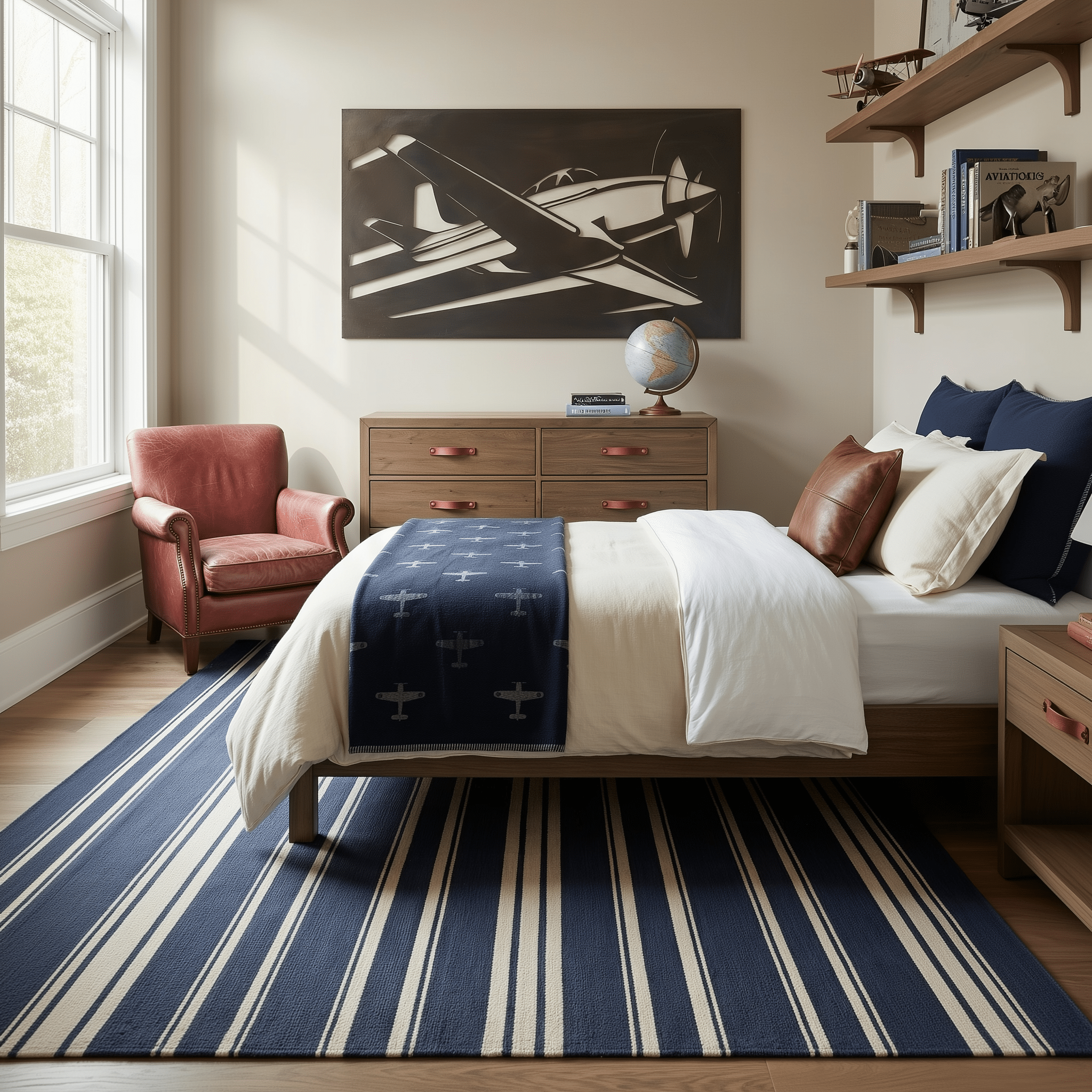 The Takeoff - Metal Wall Art - Umber - Benton Lane Home - Anthem Classic